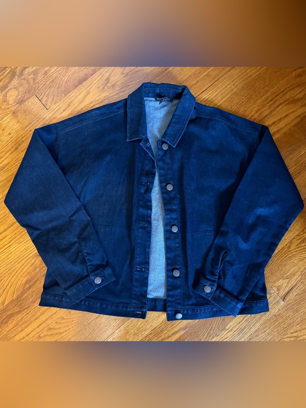 Eileen fisher Dark Blue Denim Jacket - xxs